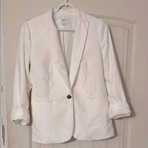 J. Crew White Blazer
